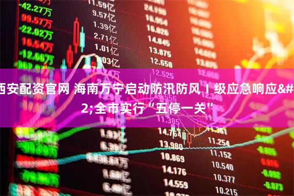西安配资官网 海南万宁启动防汛防风Ⅰ级应急响应 全市实行“五停一关”
